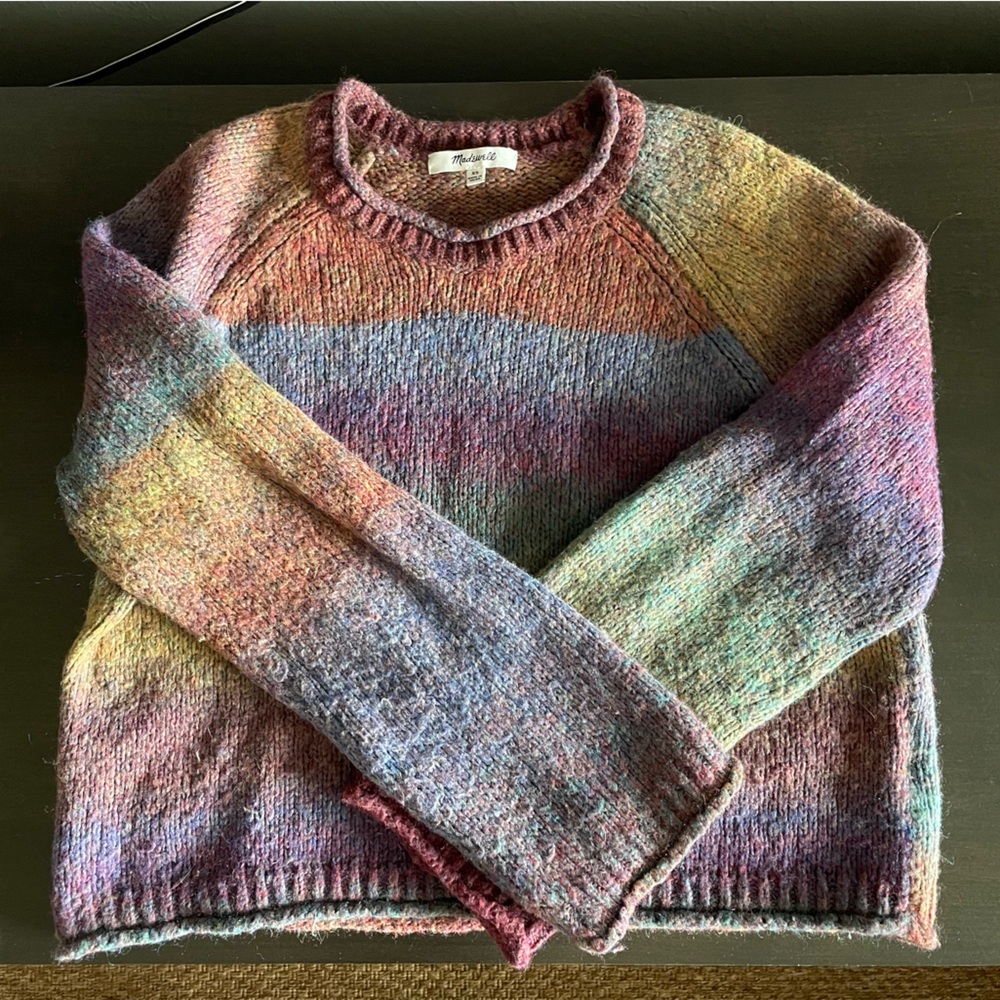 Madewell Multicolor Crew Neck Sweater